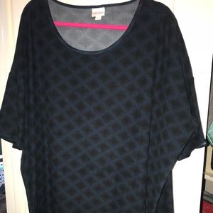 Lularoe 3X Irma Dark blue and black